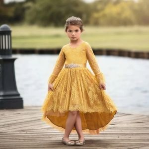 Trish Scully Girls Ainsley Dress Yellow Size 5T